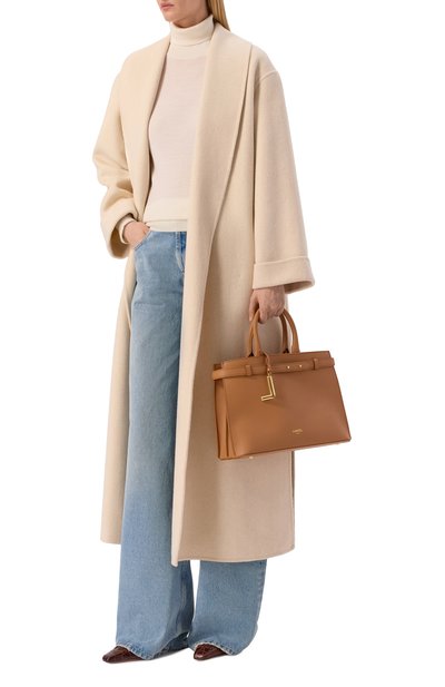 Сумка faubourg medium LANCEL светло-коричневого цвета по цене 75800 руб., арт. A13528, фото 3 Сумка faubourg medium LANCEL, арт. A13528, фото 3