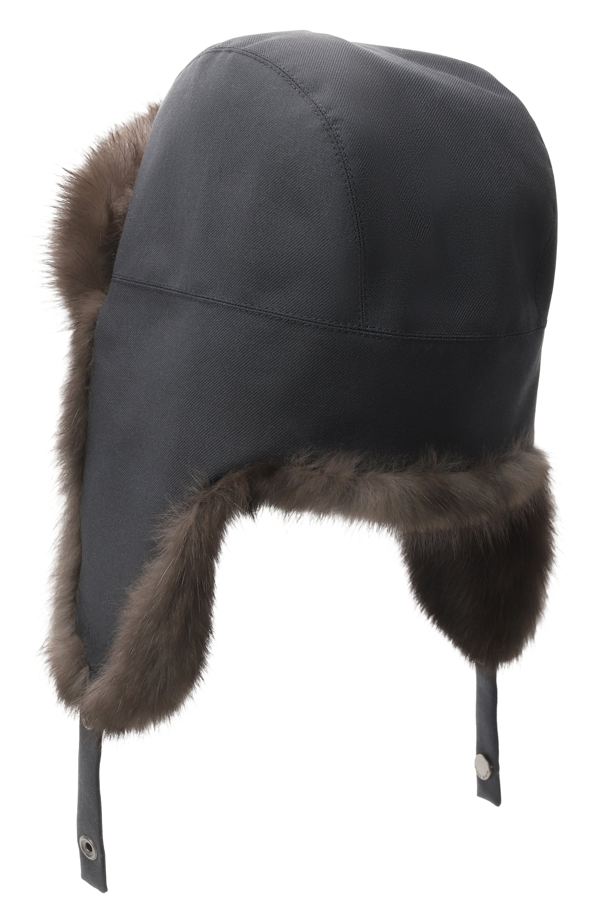 Шапка-ушанка antistorm с мехом соболя BLACK SABLE темно-синего цвета по цене 221000 руб., арт. BS-MНASW-EB, фото 2 Шапка-ушанка antistorm с мехом соболя BLACK SABLE, арт. BS-MНASW-EB, фото 2