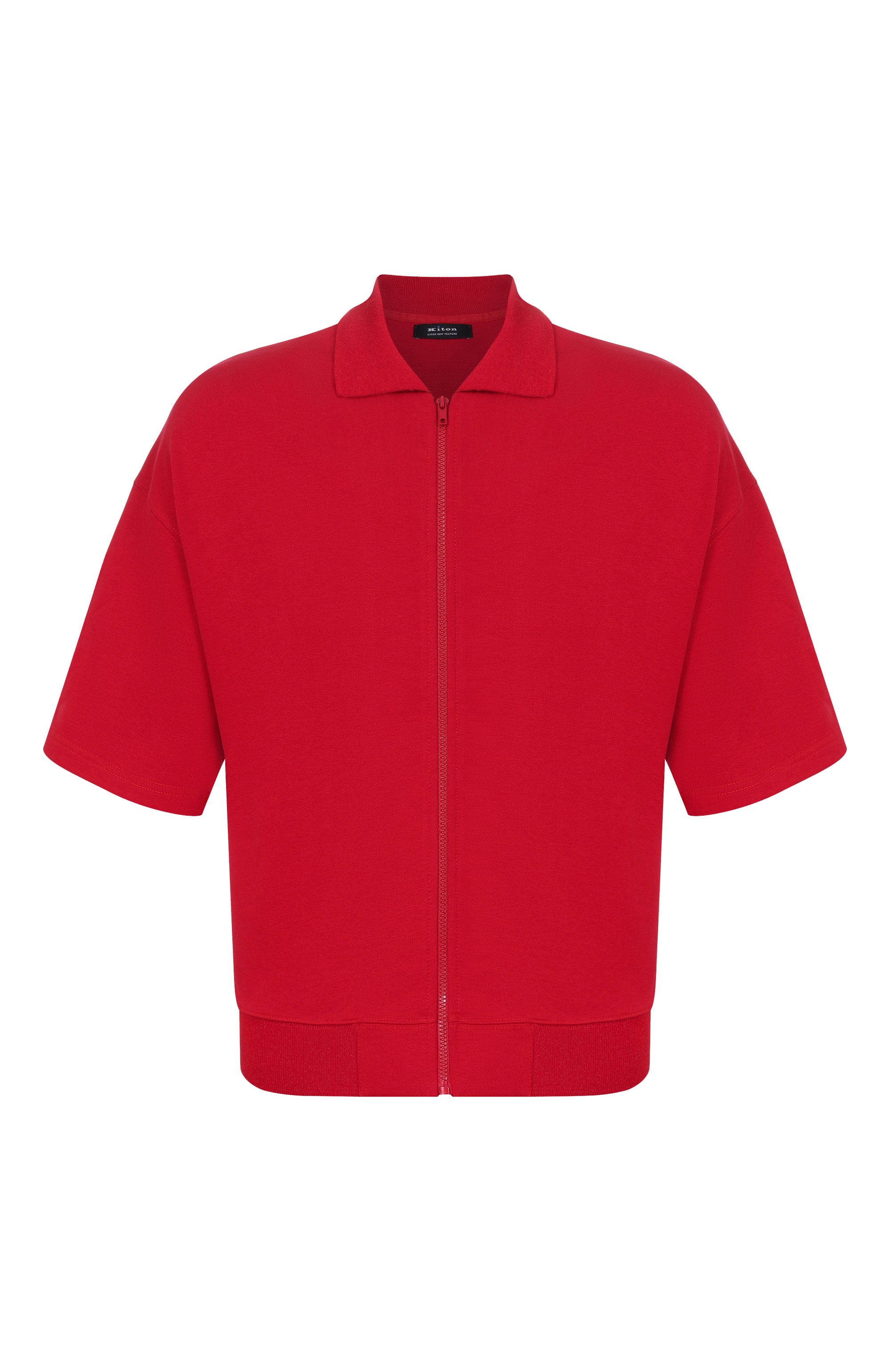 Хлопковая толстовка KITON красного цвета по цене 110500 руб., арт. UMM0759K0713H, фото 1 Хлопковая толстовка KITON, арт. UMM0759K0713H, фото 1