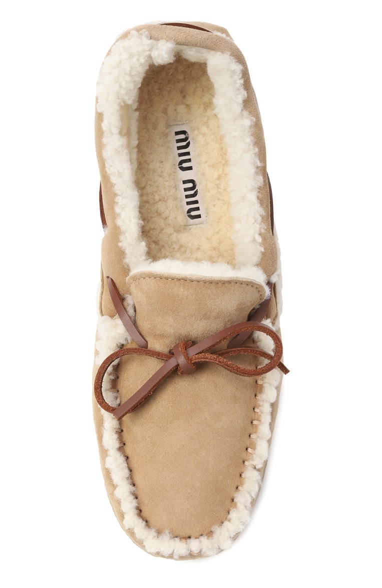 Замшевые топсайдеры MIU MIU, арт. 5DD020-173-F0040, фото 4