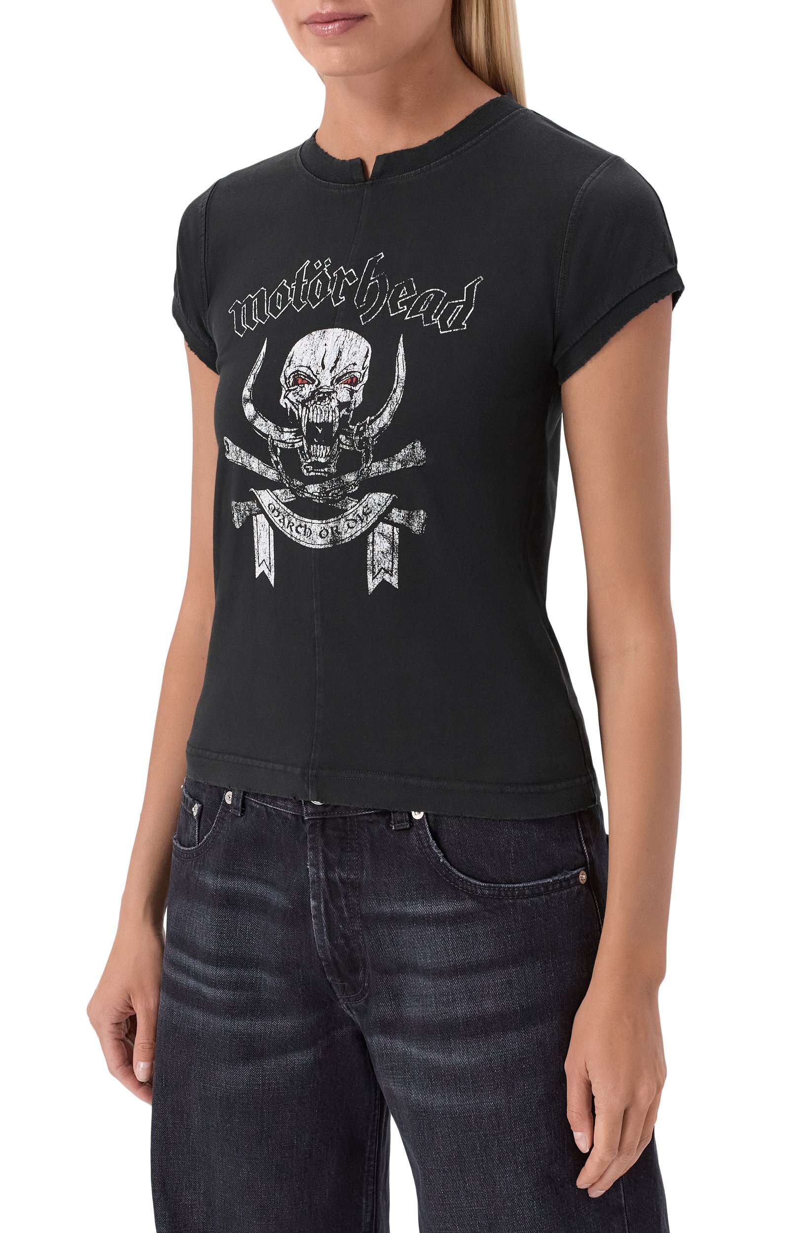 Хлопковая футболка vetements x motörhead VETEMENTS черного цвета по цене 89250 руб., арт. WH27TR245B, фото 3 Хлопковая футболка vetements x motörhead VETEMENTS, арт. WH27TR245B, фото 3
