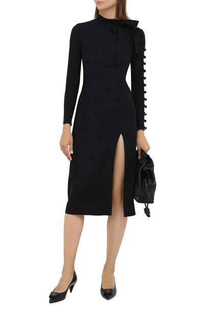 Платье REDVALENTINO черного цвета по цене 89700 руб., арт. UR0VAU85/5DB, фото 2 Платье REDVALENTINO, арт. UR0VAU85/5DB, фото 2