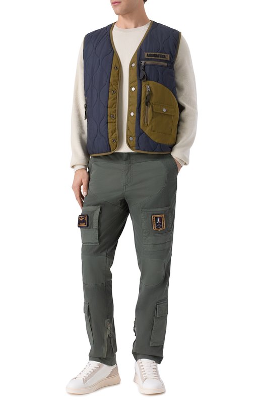 Утепленный жилет Aeronautica Militare AB3008UCT04211 Синий  AB3008UCT04211 Фото 2
