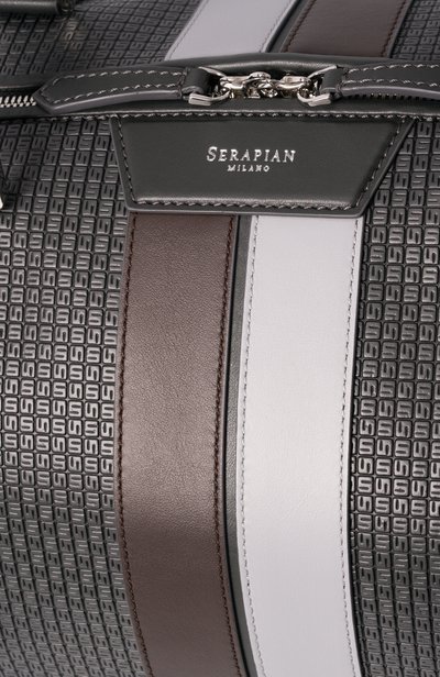 Дорожная сумка SERAPIAN MILANO темно-серого цвета по цене 251500 руб., арт. SRSTSMTR739850A, фото 5 Дорожная сумка SERAPIAN MILANO, арт. SRSTSMTR739850A, фото 5