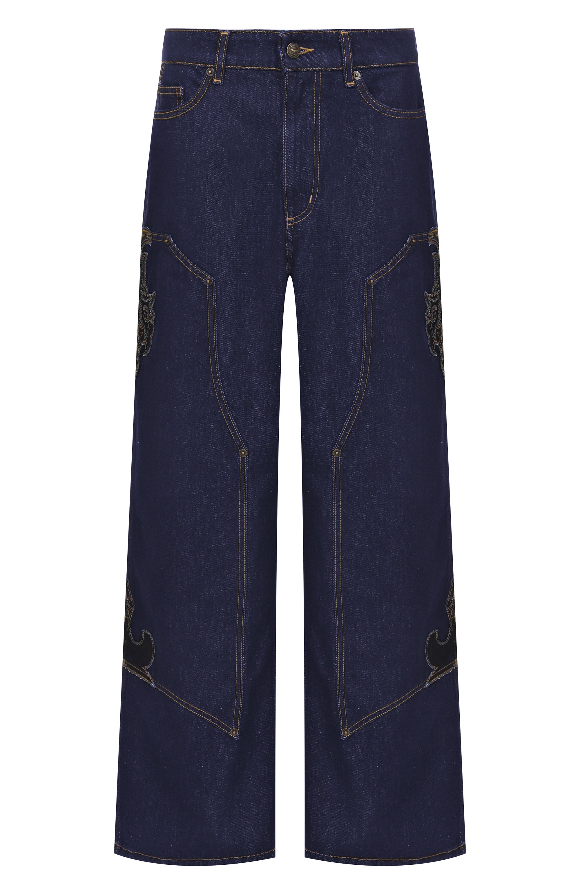 Джинсы ZADIG AND VOLTAIRE темно-синего цвета по цене 46500 руб., арт. WWJE01297, фото 1 Джинсы ZADIG AND VOLTAIRE, арт. WWJE01297, фото 1