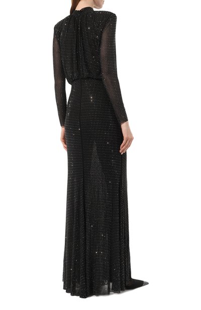 Платье с отделкой стразами SELF-PORTRAIT, арт. AW23-073X-B, фото 4