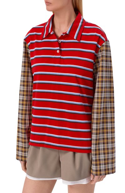 Хлопковое поло MSGM, арт. 4042MDM104 267310/267310, фото 3