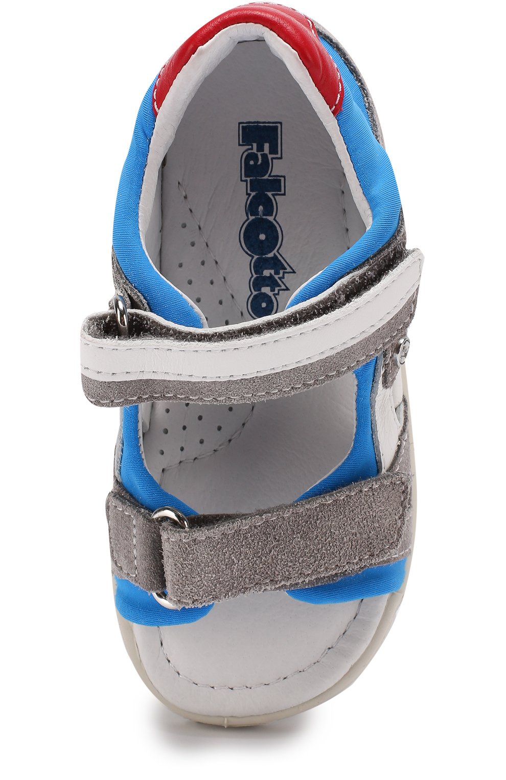 Комбинированные сандалии с застежками велькро FALCOTTO, арт. 0011500605/01, фото 4