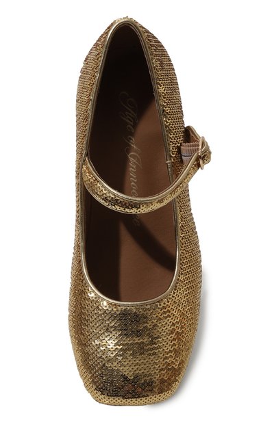 Туфли agnese AGE OF INNOCENCE золотого цвета по цене 14800 руб., арт. 000313/AGNESE SEQUINS/36, фото 4 Туфли agnese AGE OF INNOCENCE, арт. 000313/AGNESE SEQUINS/36, фото 4