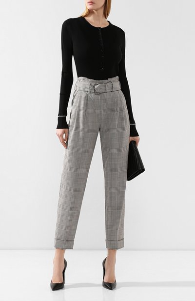 Шерстяные брюки MICHAEL MICHAEL KORS серого цвета по цене 19950 руб., арт. MU93H6KBSM, фото 2 Шерстяные брюки MICHAEL MICHAEL KORS, арт. MU93H6KBSM, фото 2