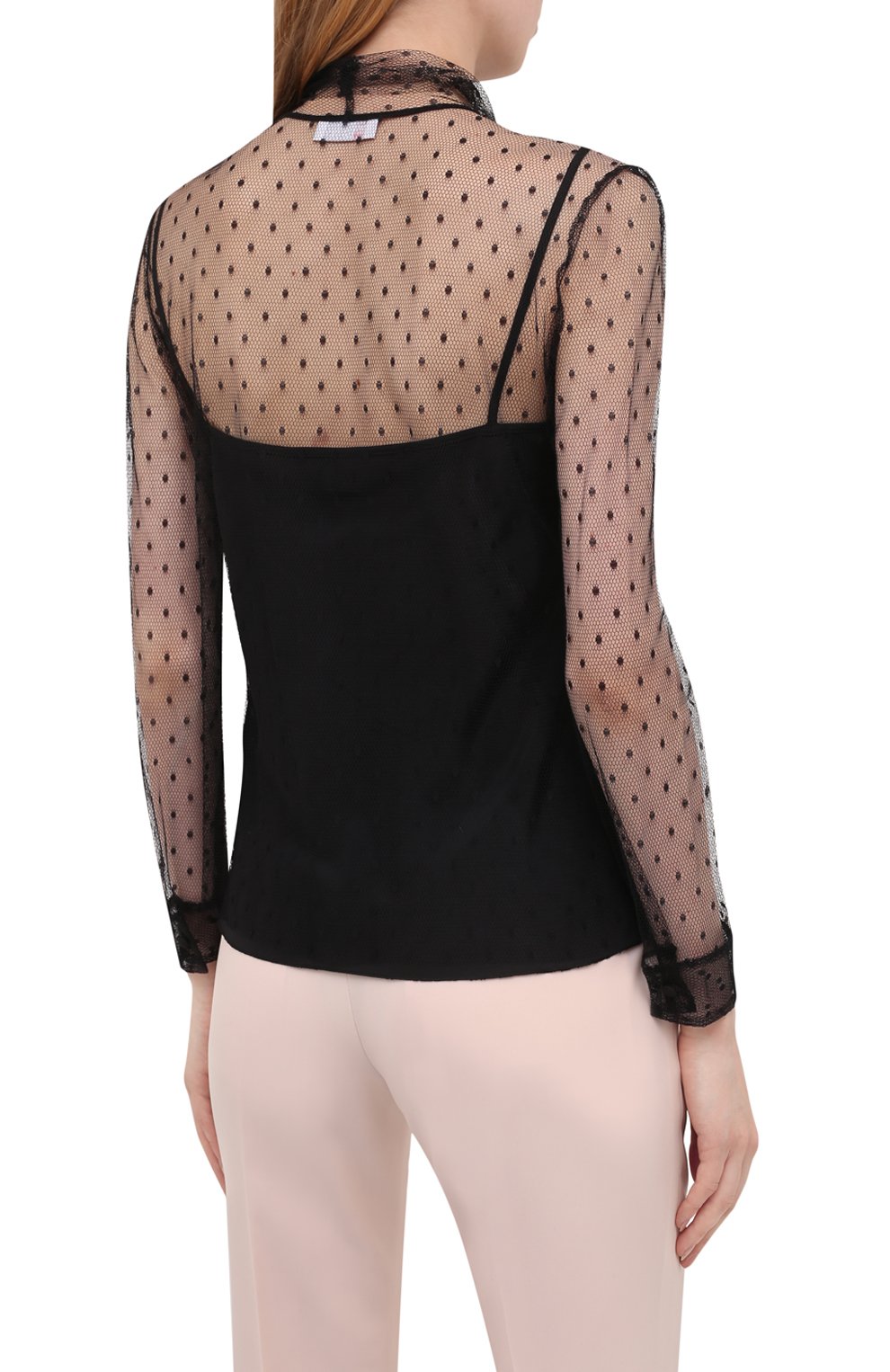 Блузка REDVALENTINO черного цвета по цене 39950 руб., арт. WR3AB1Y0/1GK, фото 4 Блузка REDVALENTINO, арт. WR3AB1Y0/1GK, фото 4