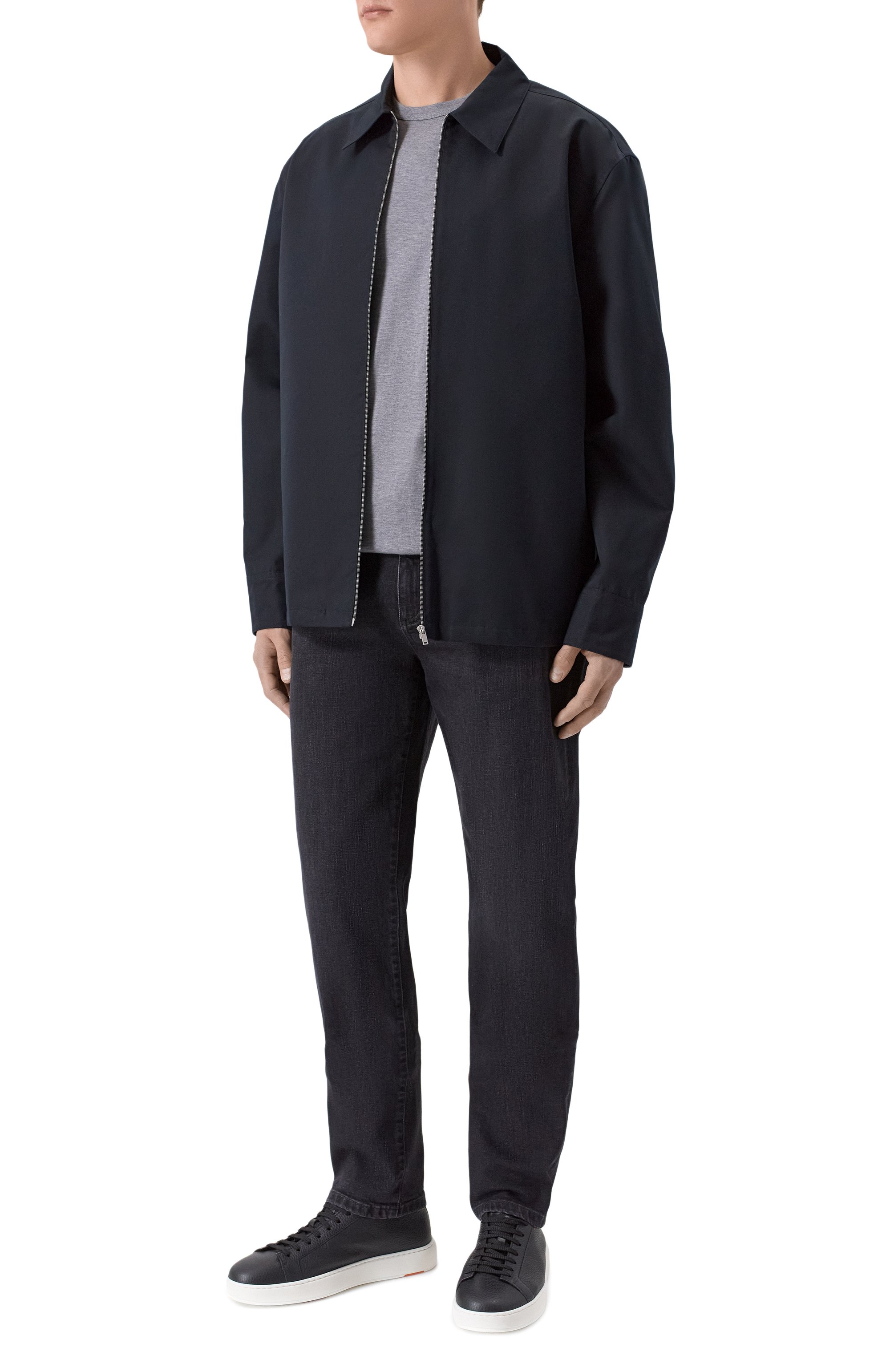 Хлопковая футболка DOLCE & GABBANA серого цвета по цене 85850 руб., арт. G8PT1Z/G7PZU, фото 2 Хлопковая футболка DOLCE & GABBANA, арт. G8PT1Z/G7PZU, фото 2