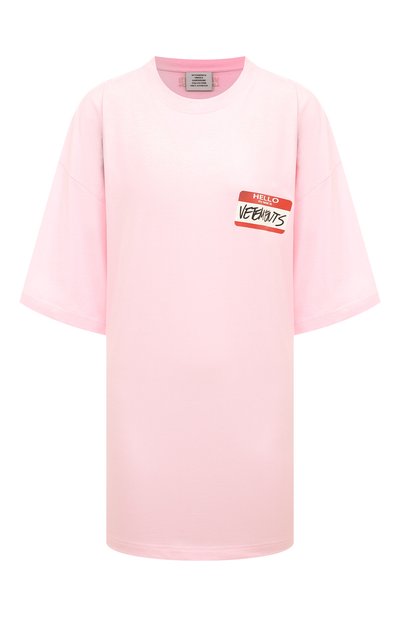 Женская хлопковая футболка VETEMENTS, арт. UE52TR140P 1602/W