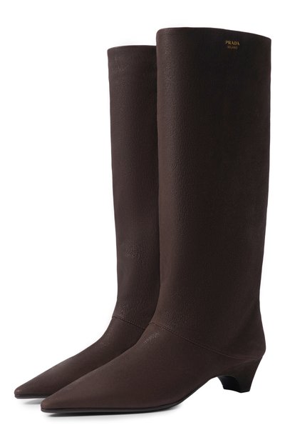Женские кожаные сапоги PRADA, арт. 1W3000/FIA
