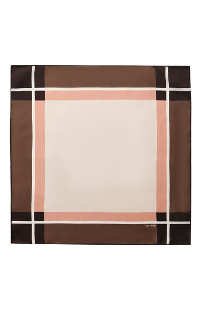 Шелковый платок TOM FORD разноцветного цвета по цене 18150 руб., арт. 5TF91/TF312, фото 2 Шелковый платок TOM FORD, арт. 5TF91/TF312, фото 2