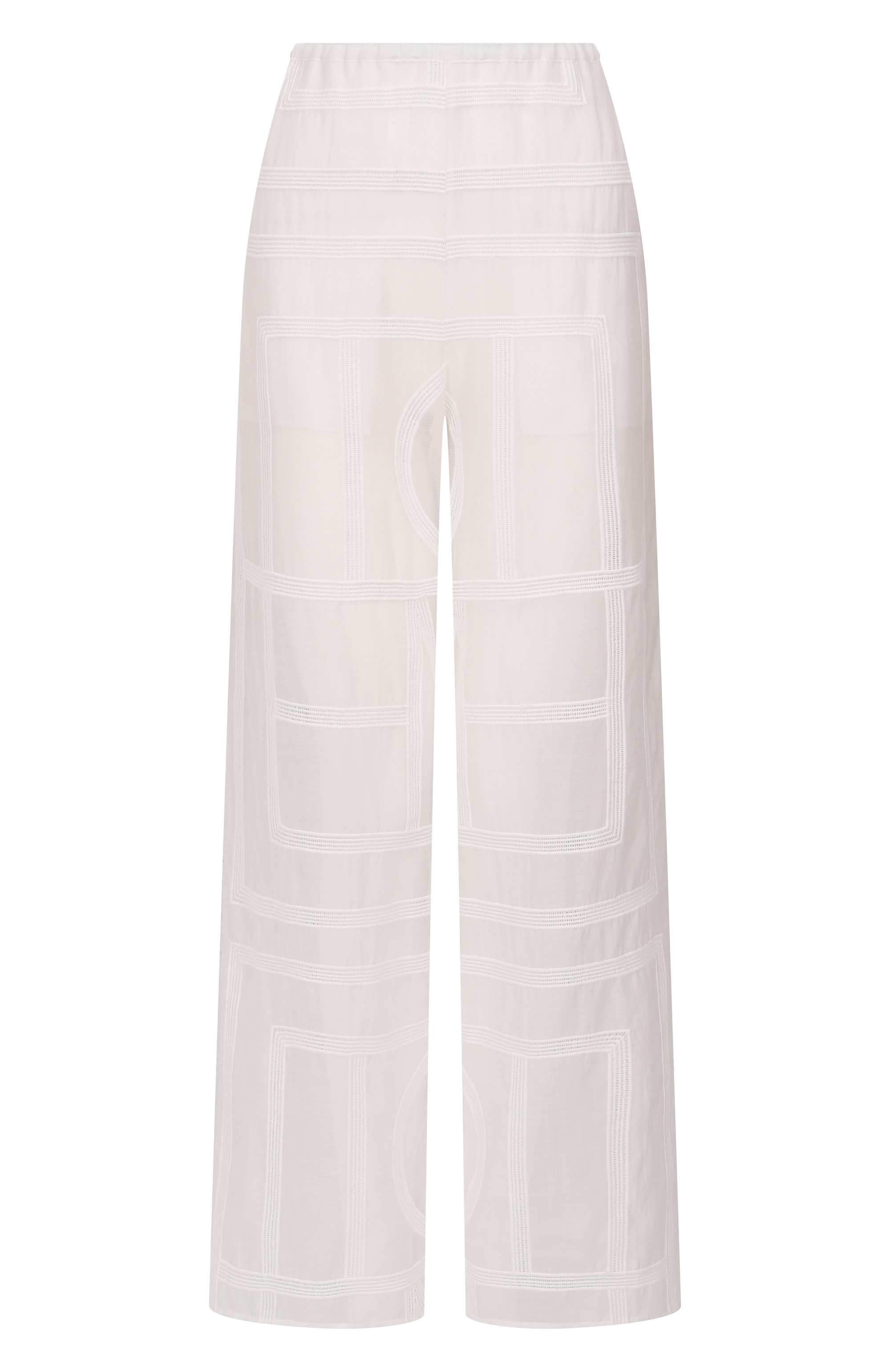 Брюки из хлопка и шелка TOTEME, арт. 253-WRB0316-FB0441, фото 1