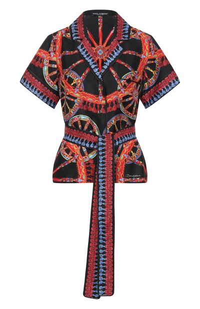 Женская шелковая рубашка DOLCE & GABBANA, арт. F5G67T/GDDTI