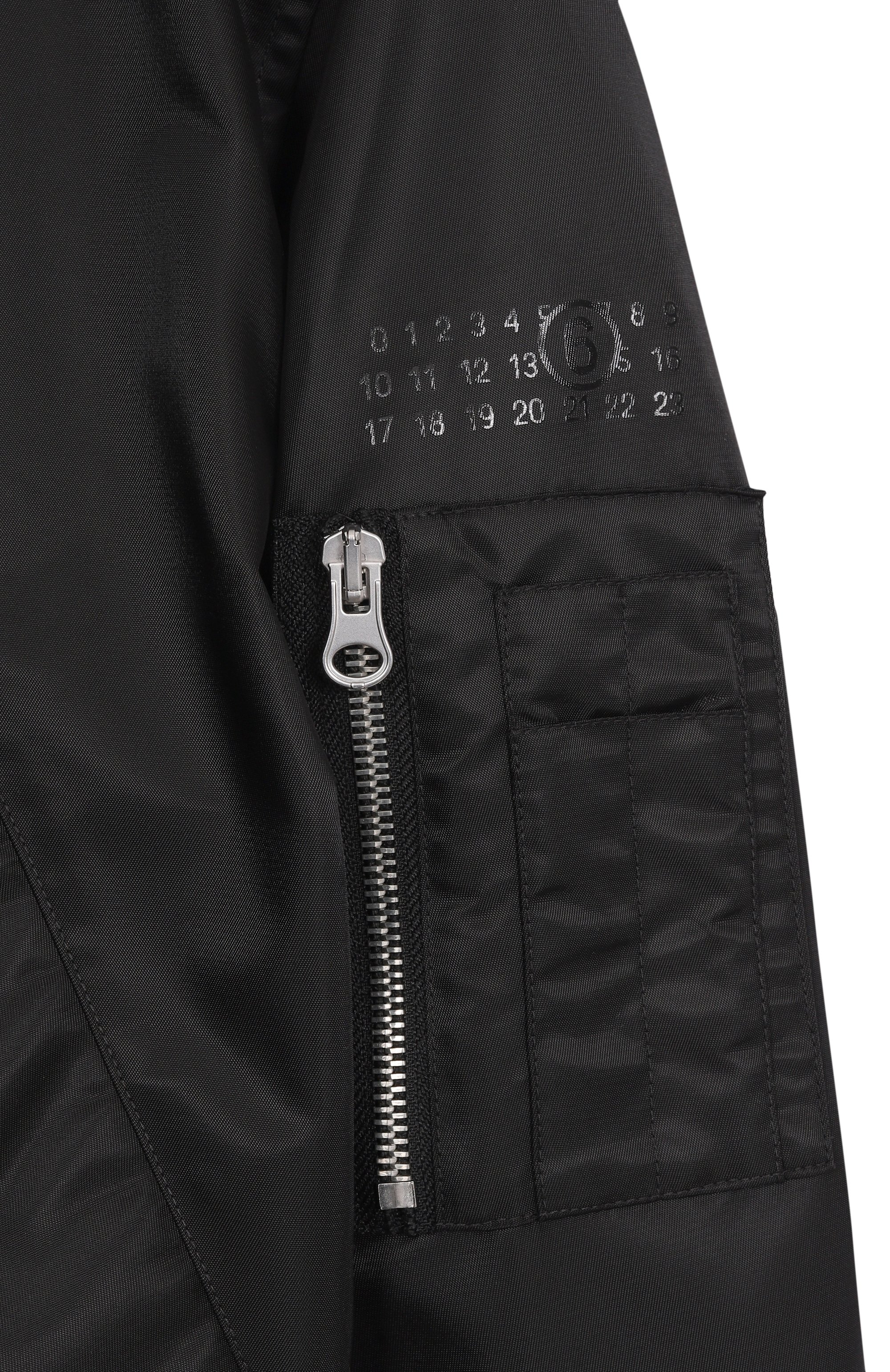 Бомбер MM6 черного цвета по цене 41250 руб., арт. M60993/MM03B, фото 3 Бомбер MM6, арт. M60993/MM03B, фото 3