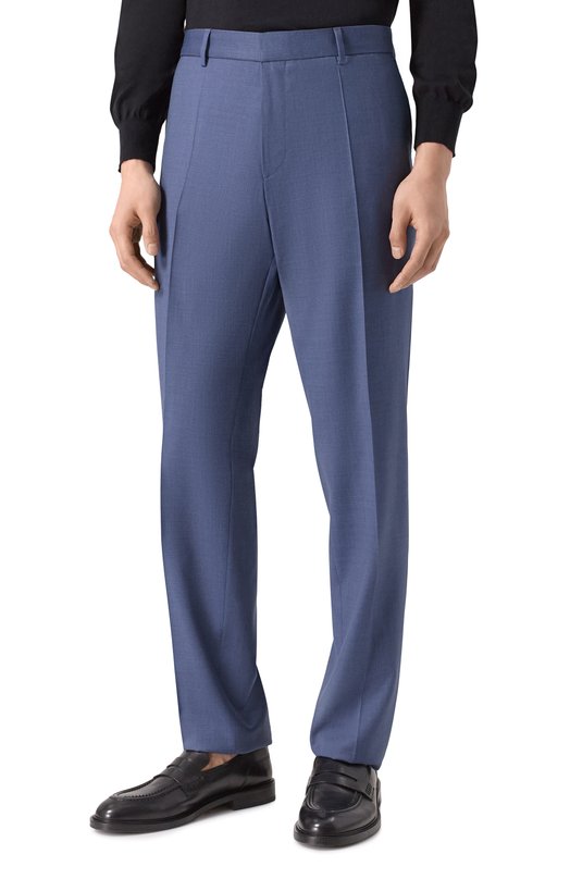 Шерстяные брюки BOSS 50469174 Синий  50469174 Фото 3