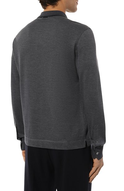 Поло из хлопка и шелка ZEGNA, арт. UC381A6/C748B09, фото 4