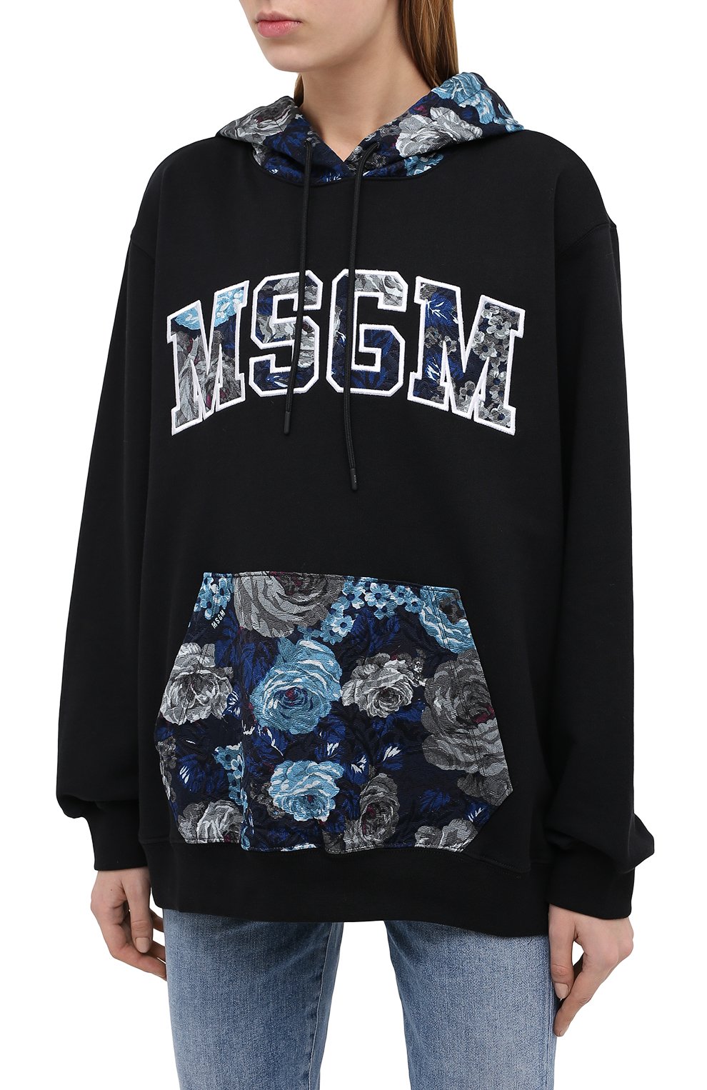 Хлопковое худи MSGM, арт. 2941MDM174 207799, фото 3