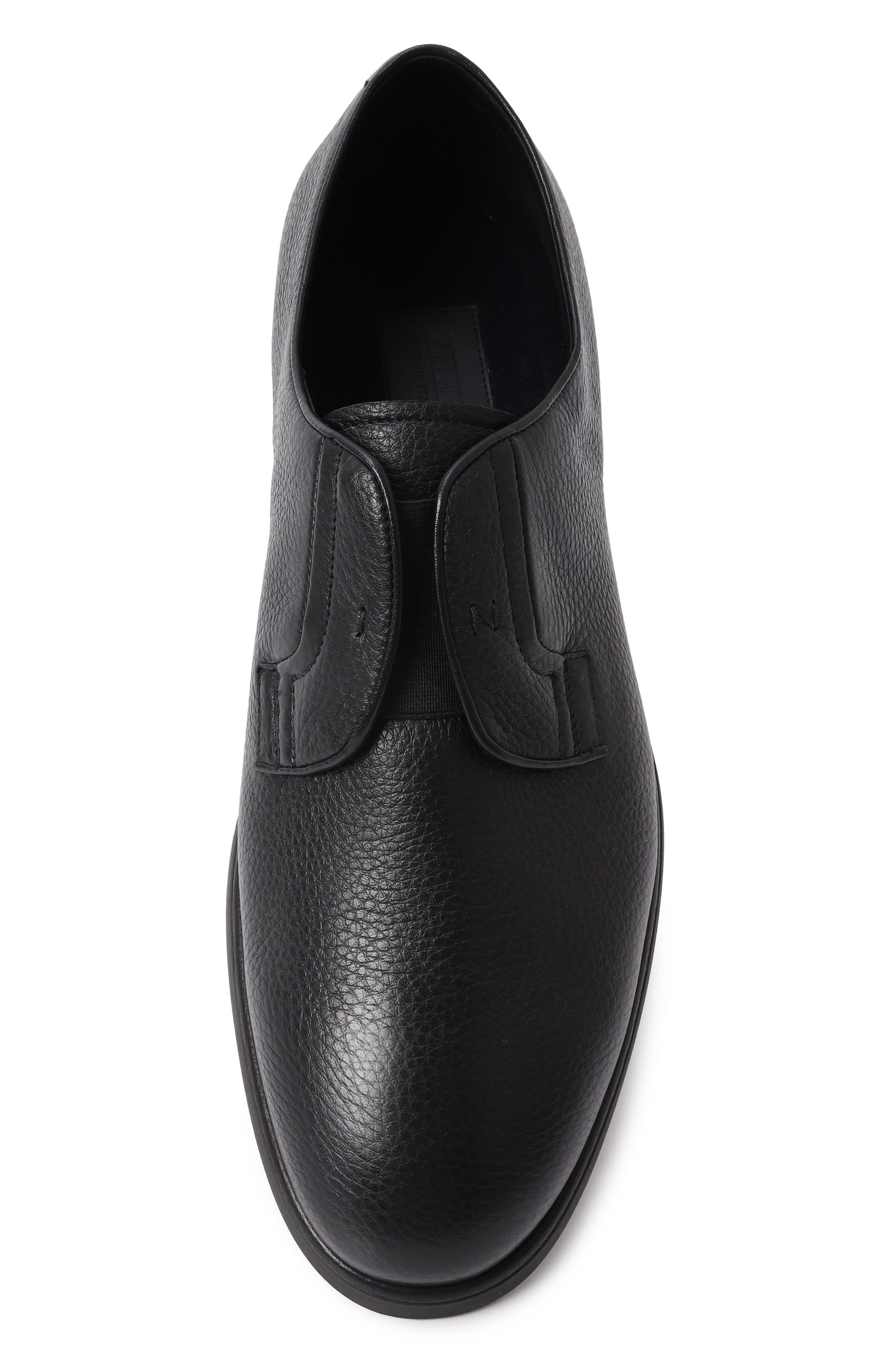 Кожаные дерби ZILLI черного цвета по цене 129500 руб., арт. H0160AM1942VZTP02, фото 6 Кожаные дерби ZILLI, арт. H0160AM1942VZTP02, фото 6