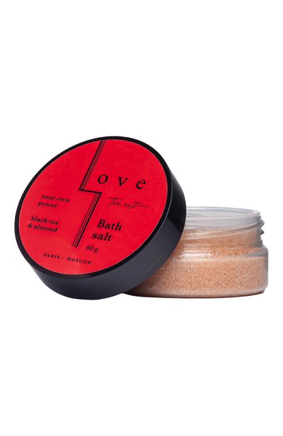 Соль для ванны черный чай и миндаль (60g) LOVE TEA ART, арт. 4603805890324, фото 1