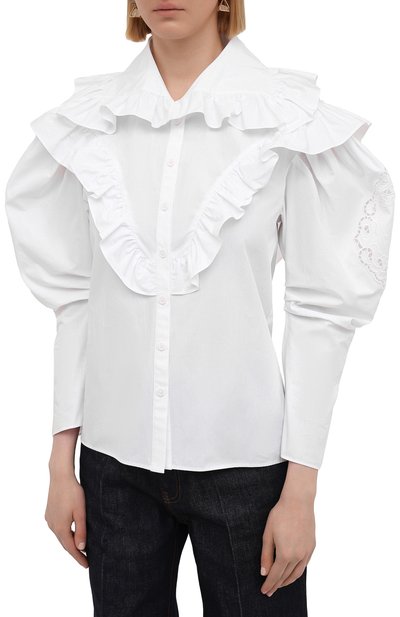 Хлопковая блузка PHILOSOPHY DI LORENZO SERAFINI, арт. A0208/2119, фото 3