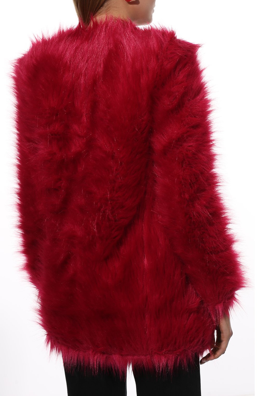 Пальто из экомеха SAINT LAURENT, арт. 673148/Y7D45, фото 4