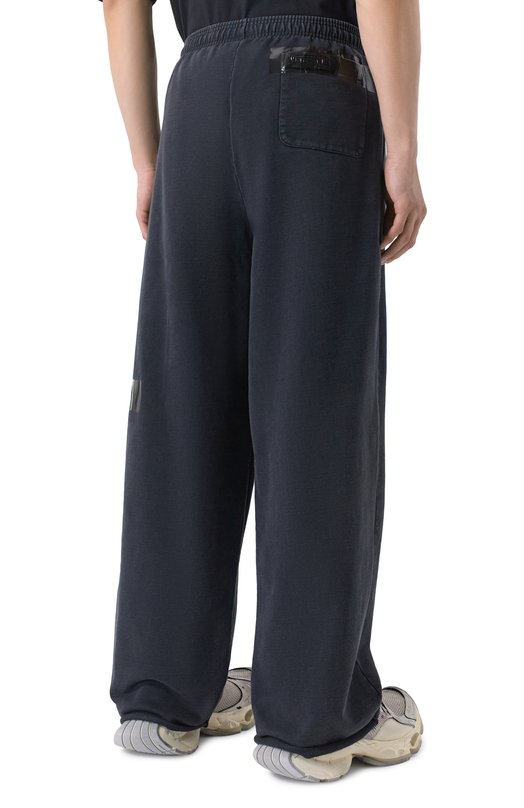 Хлопковые брюки VETEMENTS ME76SP146B/1302 M0LLET0N Чёрный  ME76SP146B/1302 M0LLET0N Фото 4