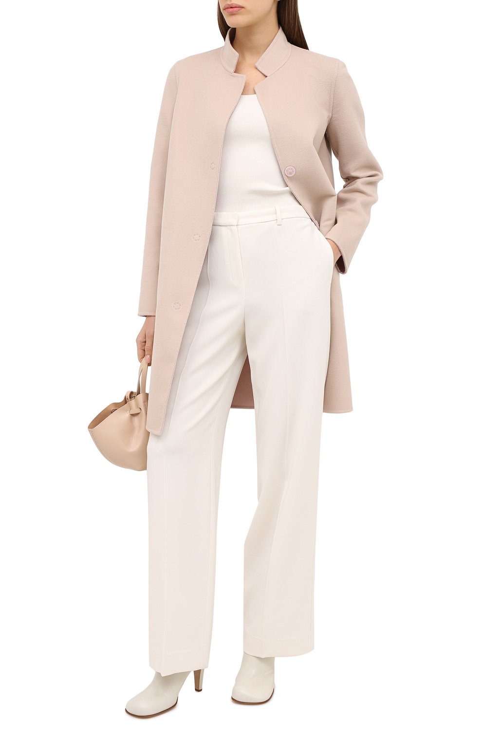 Пальто из шерсти и кашемира MANZONI24, арт. 20M557-DB1/38-46, фото 3