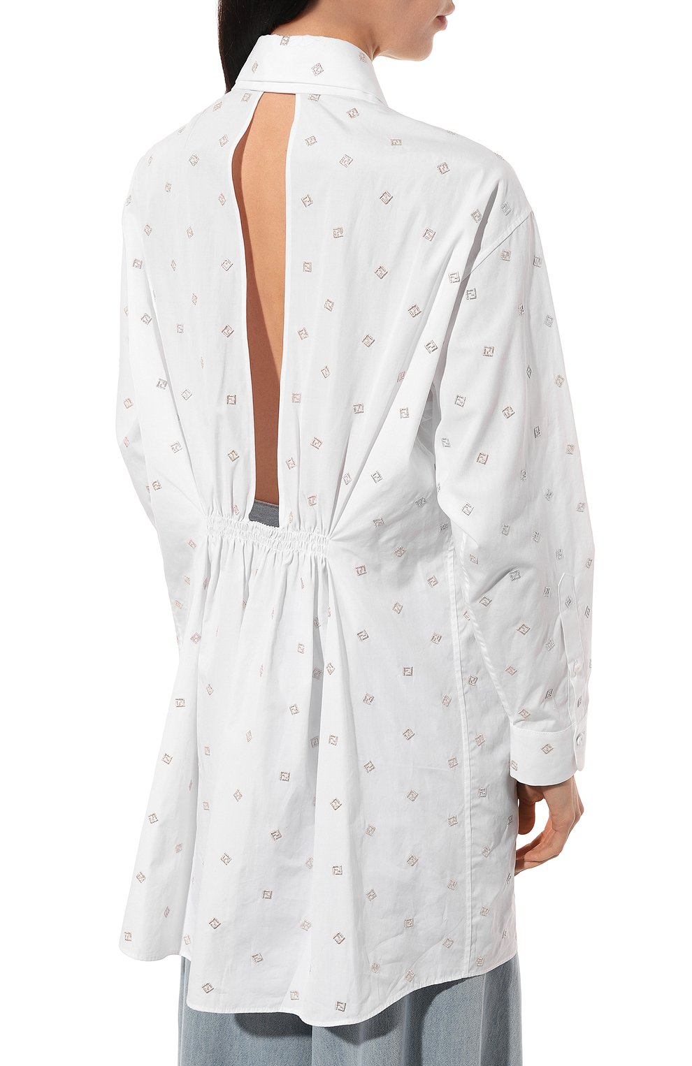 Хлопковая рубашка FENDI, арт. FDC959 AFLK, фото 4