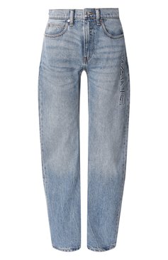 Женские джинсы ALEXANDER WANG голубого цвета, арт. 4DC1254610 | Фото 1 (Материал сплава: Проставлено; Длина (брюки, джинсы): Стандартные; Драгоценные камни: Проставлено; Материал внешний: Деним, Хлопок; Детали: Делаве; Силуэт Ж (брюки и джинсы): Прямые; Кросс-КТ: Деним; Стили: Гранж)