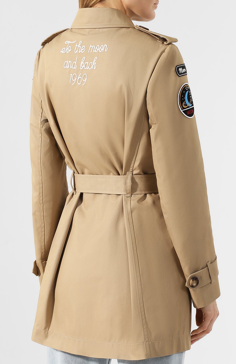 Двубортный тренч из хлопка REDVALENTINO, арт. RR3CHA00/2R3, фото 4