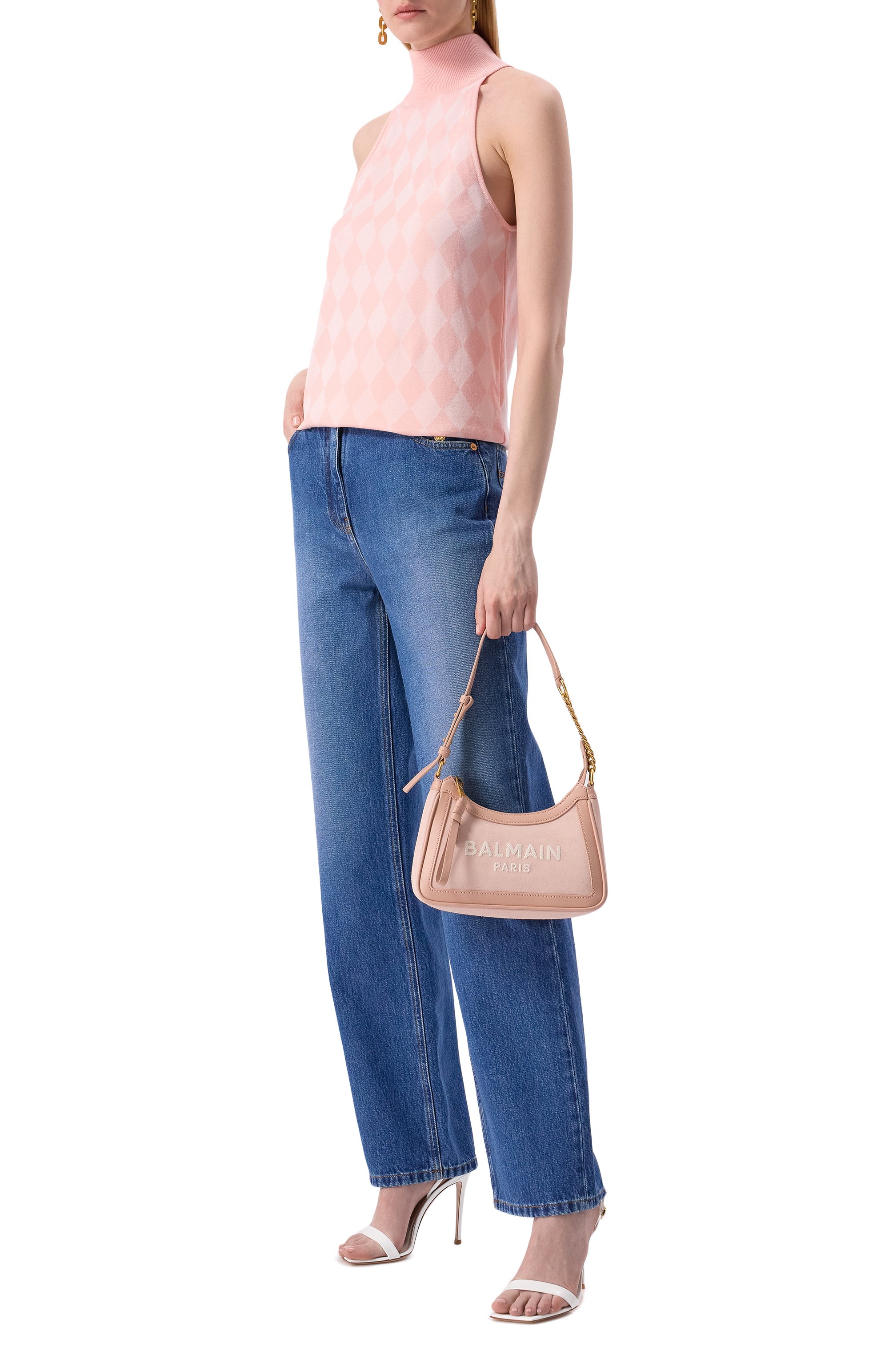 Топ из шерсти и вискозы BALMAIN, арт. DF1AE090/KG62, фото 2