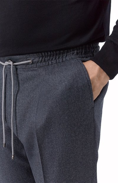 Шерстяные брюки CORNELIANI темно-серого цвета по цене 82200 руб., арт. 26X007-2618400_2, фото 5 Шерстяные брюки CORNELIANI, арт. 26X007-2618400_2, фото 5