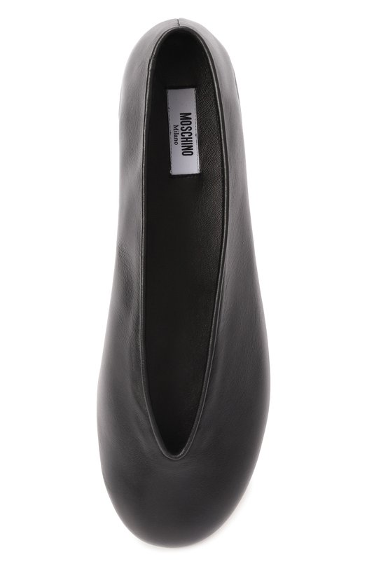 Кожаные балетки Duck Moschino MA11010C1N/MA0 Чёрный  MA11010C1N/MA0 Фото 6