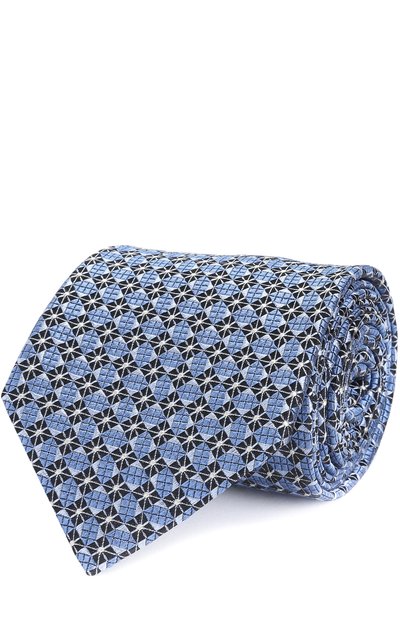 Мужской шелковый галстук с узором ZEGNA, арт. Z9E011L8
