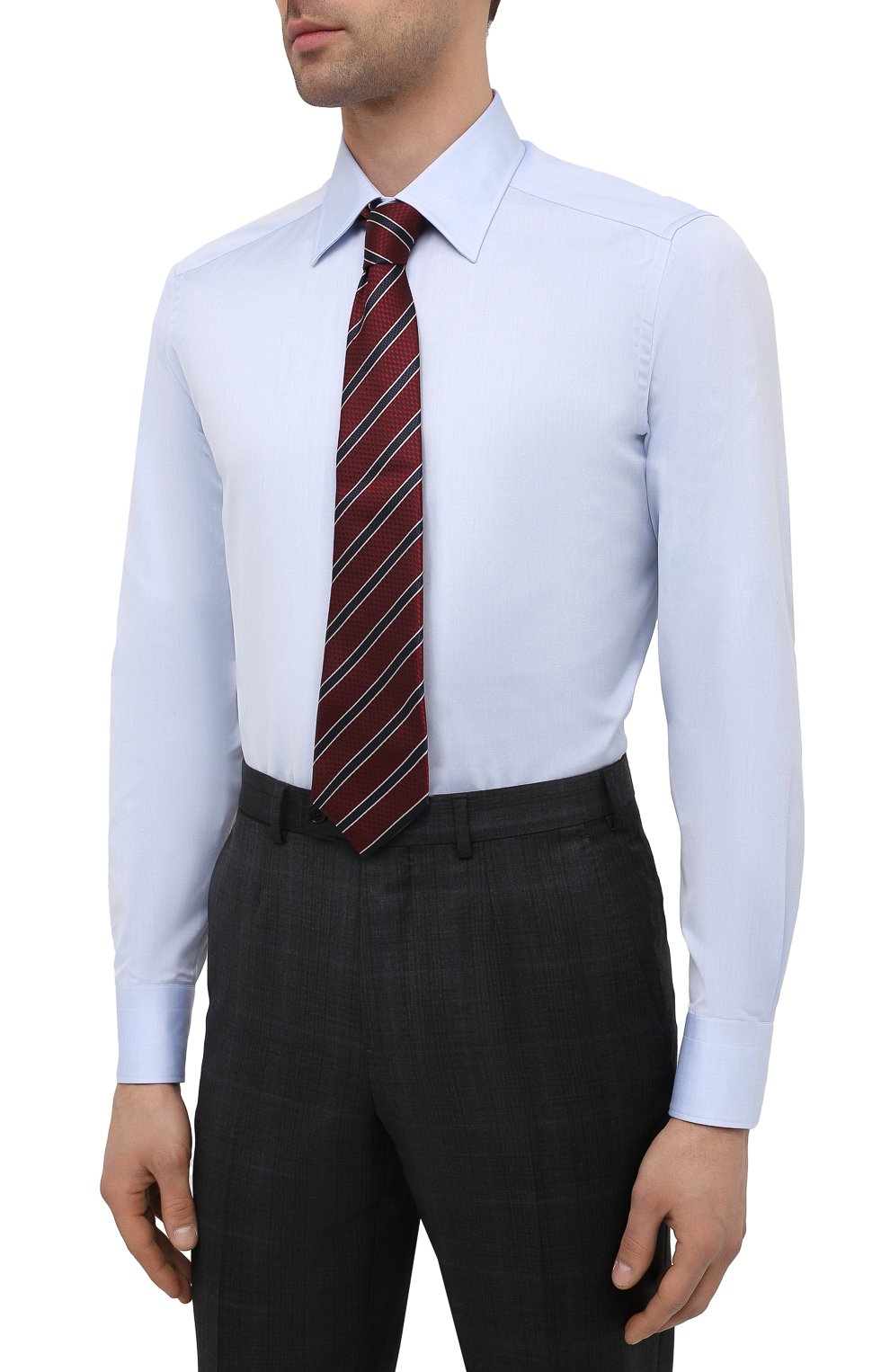 Хлопковая сорочка ZEGNA, арт. 904002/9MS0PA, фото 4