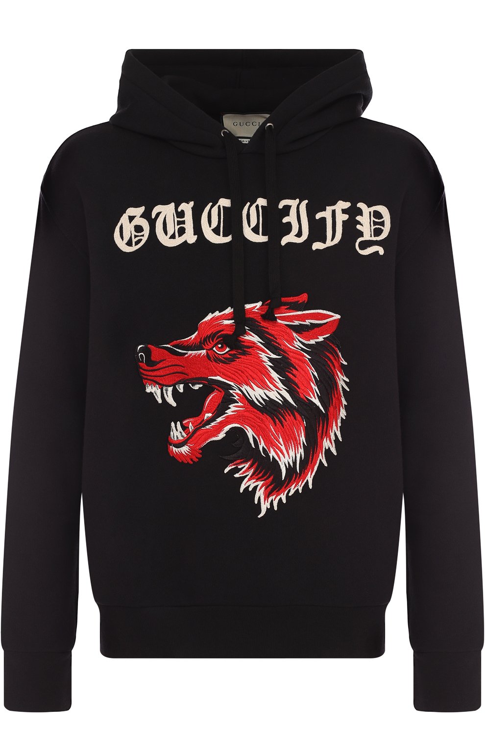 Хлопковое худи с аппликацией GUCCI, арт. 475374/X9M52, фото 1