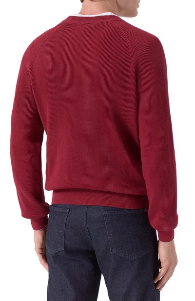 Хлопковый джемпер BRUNELLO CUCINELLI, арт. M29400100, фото 4