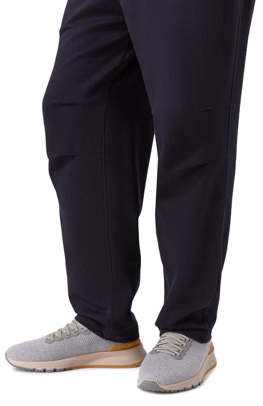 Текстильные кроссовки Brunello Cucinelli MZUWLB0253 Серый  MZUWLB0253 Фото 3
