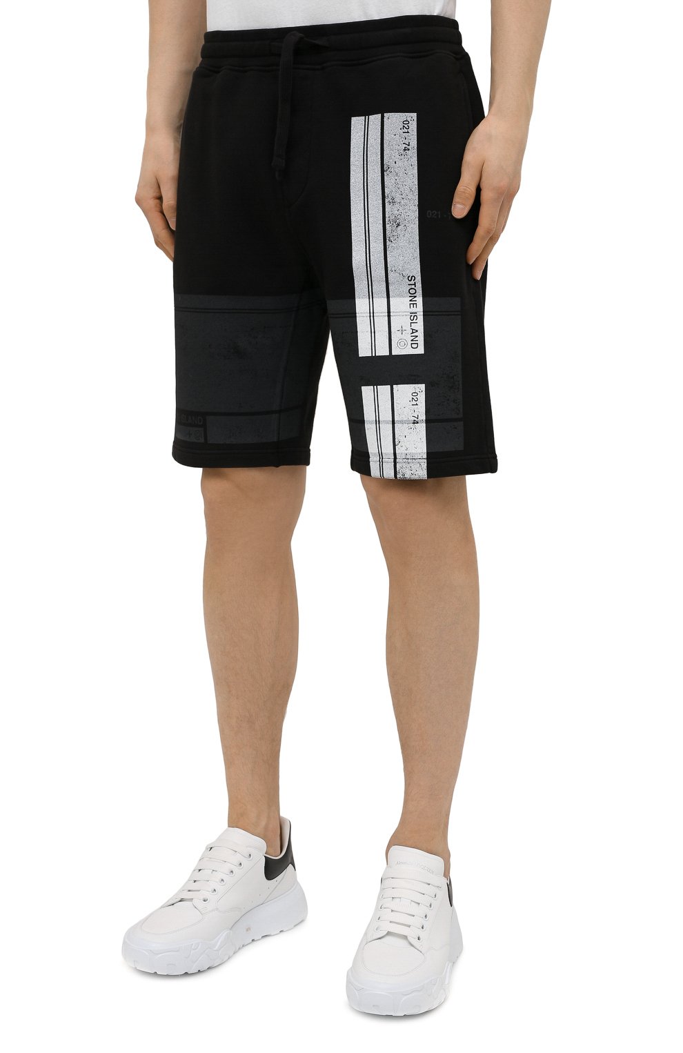 Хлопковые шорты STONE ISLAND, арт. 741566596, фото 3