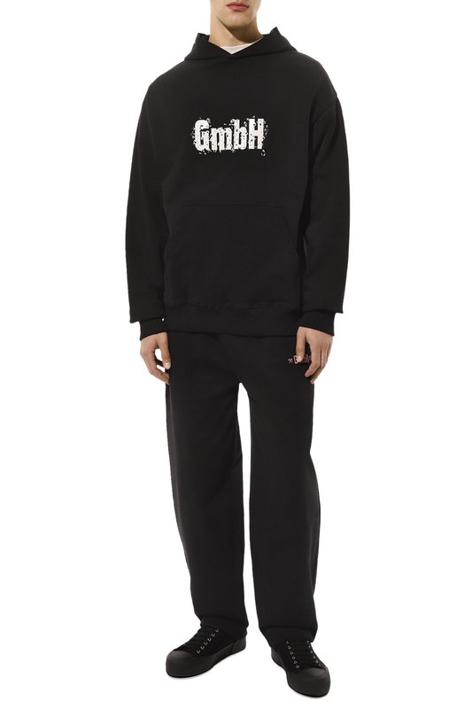 Хлопковое худи GmbH Чёрный, фото 2