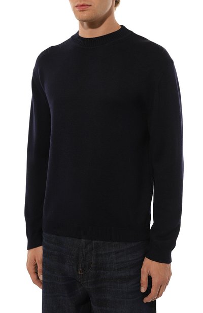 Шерстяной джемпер DANIELE FIESOLI темно-синего цвета по цене 23200 руб., арт. DF0117, фото 3 Шерстяной джемпер DANIELE FIESOLI, арт. DF0117, фото 3