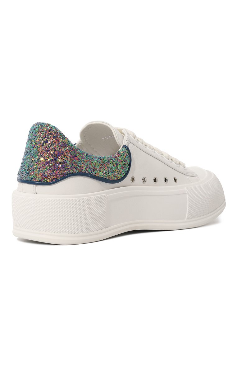 Кожаные кеды deck plimsoll ALEXANDER MCQUEEN, арт. 702047/WICE7, фото 1