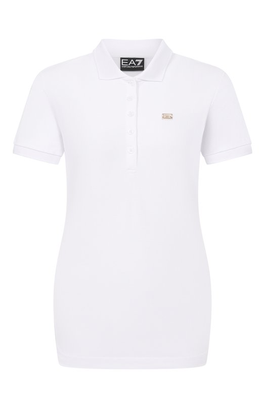 Хлопковое поло EA7 7W000030/AF12450 Белый 7W000030/AF12450