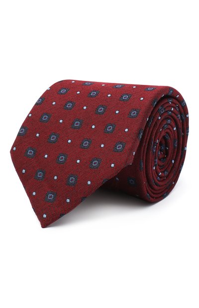 Мужской галстук из шелка и шерсти ZEGNA, арт. Z8E30/18H