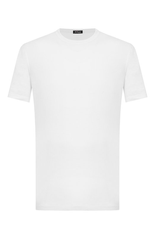 Футболка из хлопка и кашемира Kiton UMK073405 Белый UMK073405