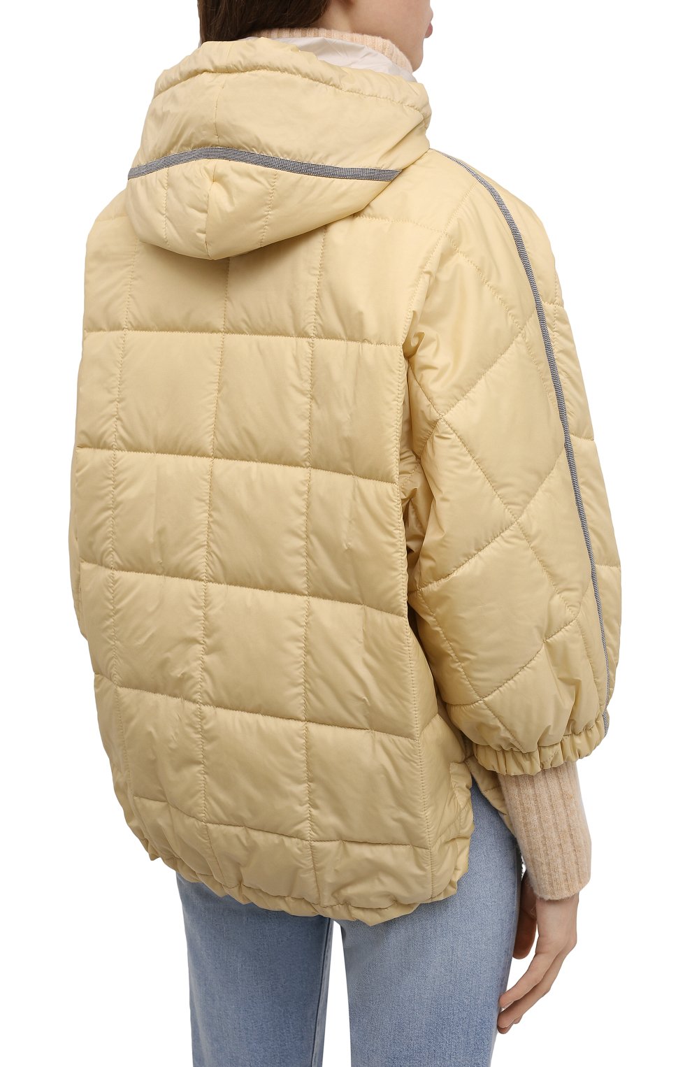 Утепленная куртка BRUNELLO CUCINELLI желтого цвета по цене 343500 руб., арт. MH5042515, фото 4 Утепленная куртка BRUNELLO CUCINELLI, арт. MH5042515, фото 4